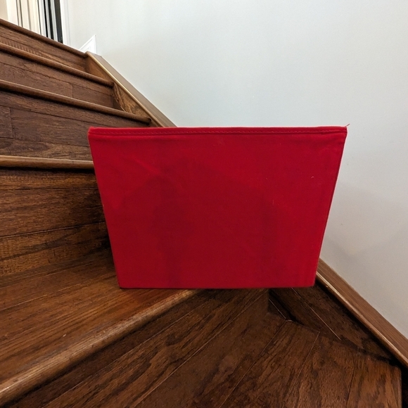 Organization storage baskets  bundle of 5 red cloth baskets - Picture 3 of 4